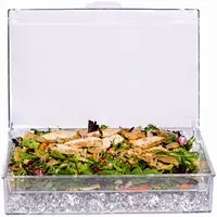 serving tray with ice